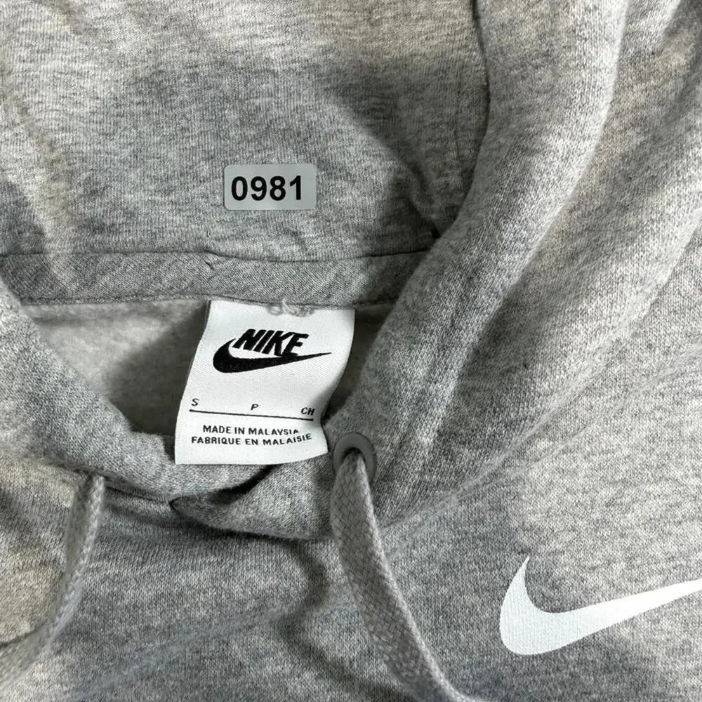 Nike UNC Hoodie Mens Small Gray North Carolina Tar Heels Interlocking NC